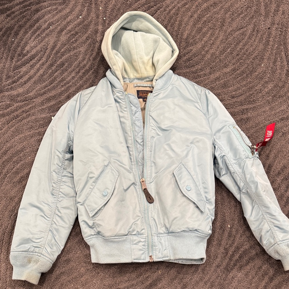 Alpha Industries Sky Blue Bomber Jacket